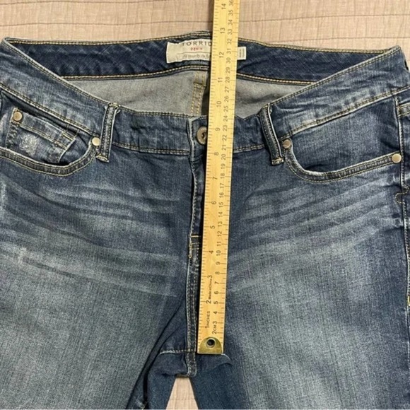 Torrid Denim Skinny Jeans Womens Cutout Crop Raw Hem Medium Wash Stretch plus 22 - Picture 11 of 11